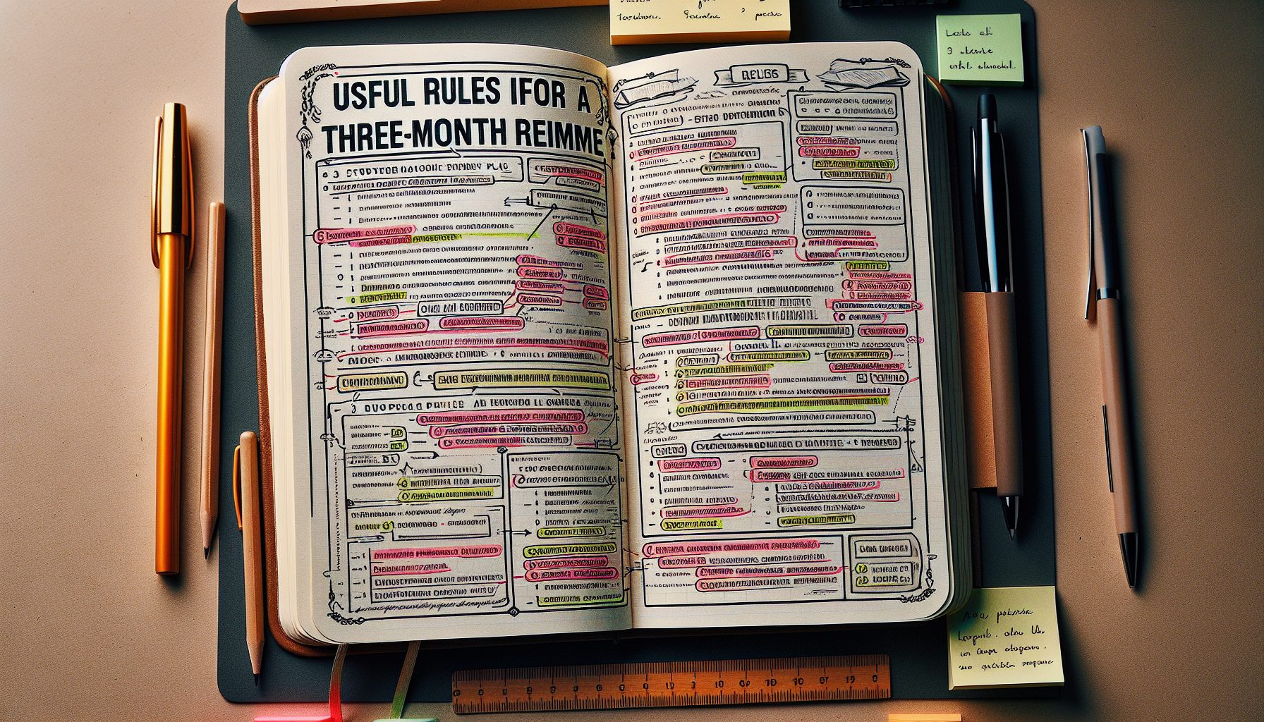 Полезные правила для трёхмесячного режима