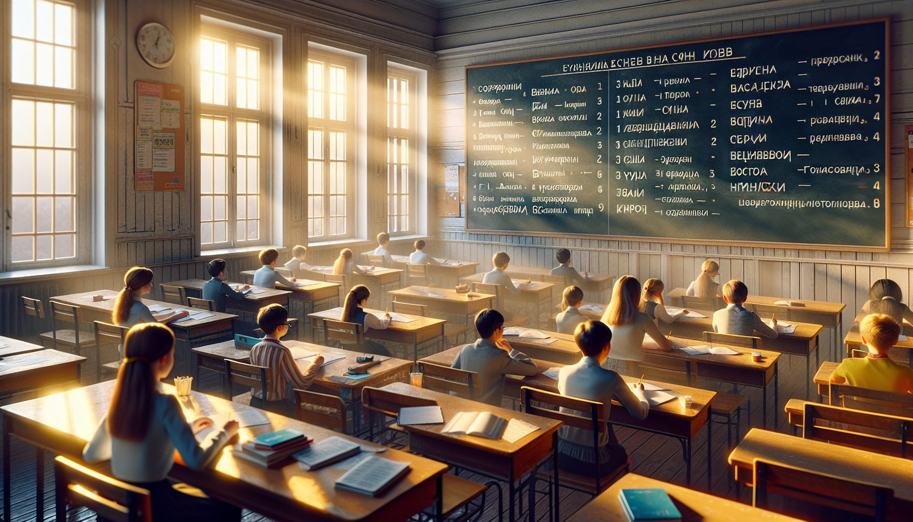 Типичный набор упражнений