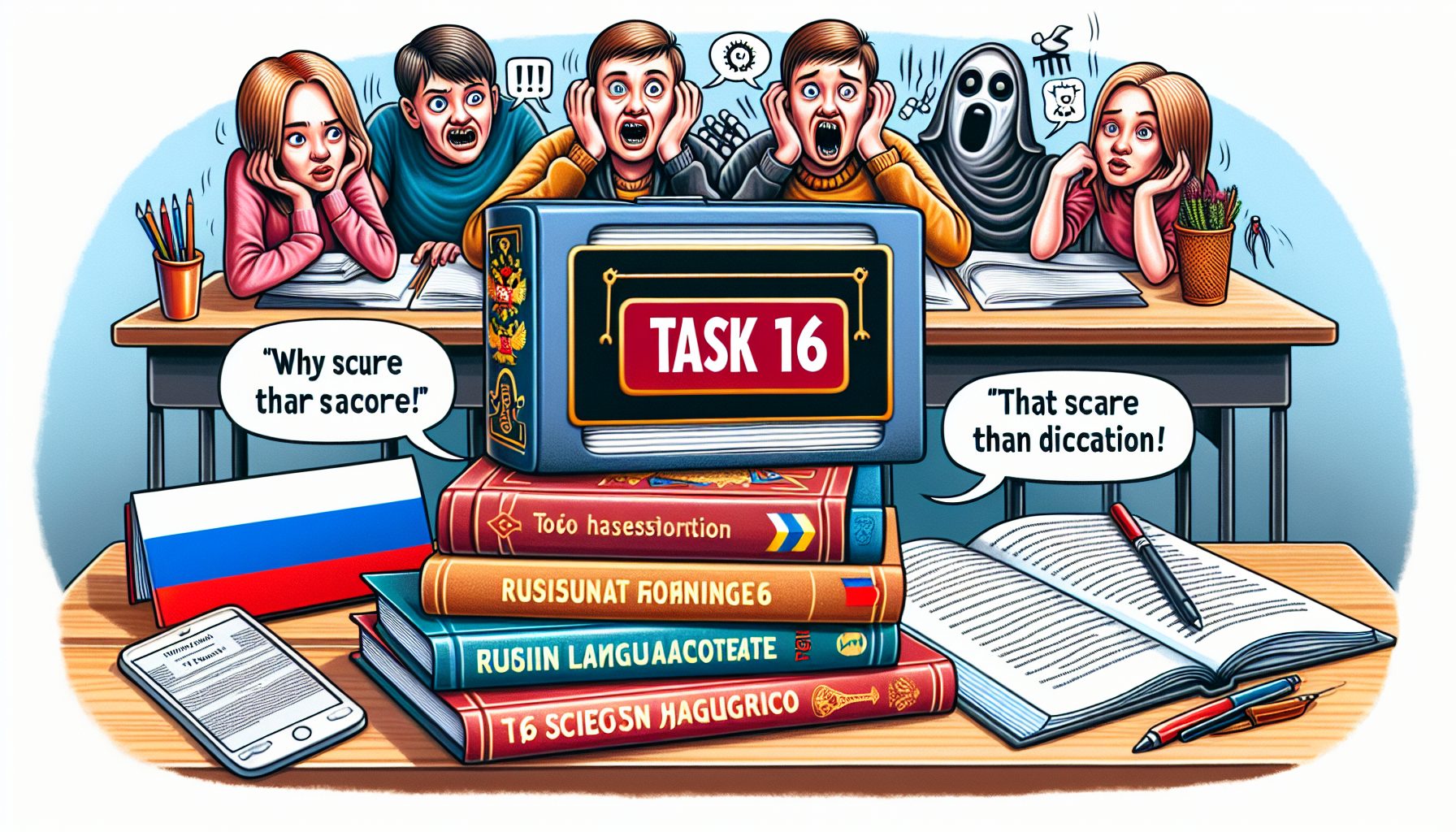 Почему задание 16 пугает больше, чем диктант