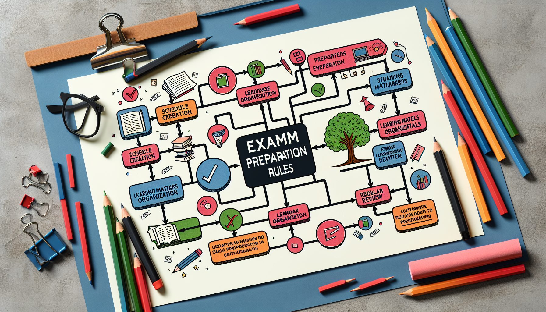 Mind‑map правил к ЕГЭ как инструмент планирования